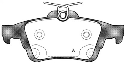 Комплект тормозных колодок OPEN PARTS BPA0842.70