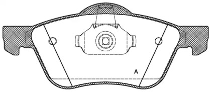 Комплект тормозных колодок OPEN PARTS BPA0844.00