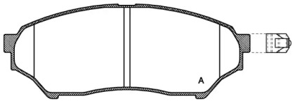 Комплект тормозных колодок OPEN PARTS BPA0845.01