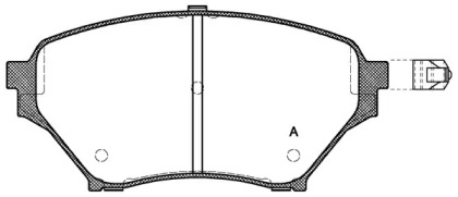 Комплект тормозных колодок OPEN PARTS BPA0850.02