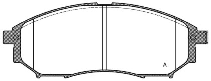 Комплект тормозных колодок OPEN PARTS BPA0852.14