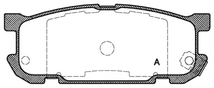 Комплект тормозных колодок OPEN PARTS BPA0853.02