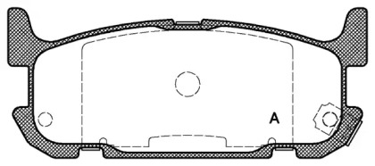 Комплект тормозных колодок OPEN PARTS BPA0853.12