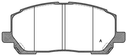 Комплект тормозных колодок OPEN PARTS BPA0855.00