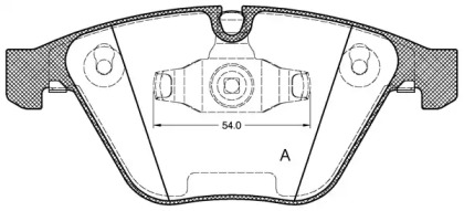 Комплект тормозных колодок OPEN PARTS BPA0857.10