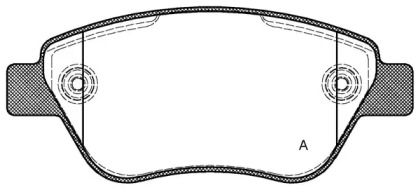 Комплект тормозных колодок OPEN PARTS BPA0858.30