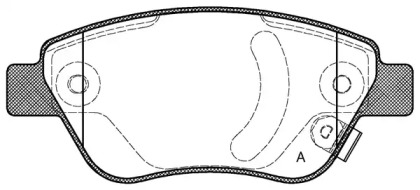 Комплект тормозных колодок OPEN PARTS BPA0858.31