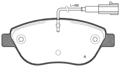 Комплект тормозных колодок OPEN PARTS BPA0859.01