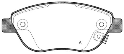 Комплект тормозных колодок OPEN PARTS BPA0859.21