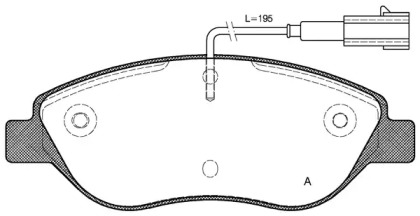 Комплект тормозных колодок OPEN PARTS BPA0860.01