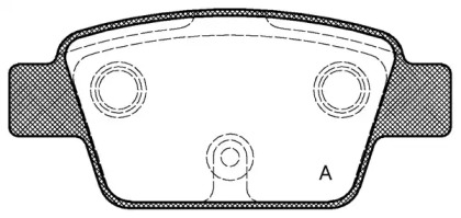 Комплект тормозных колодок OPEN PARTS BPA0861.00