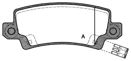 Комплект тормозных колодок OPEN PARTS BPA0874.02