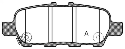 Комплект тормозных колодок OPEN PARTS BPA0876.31