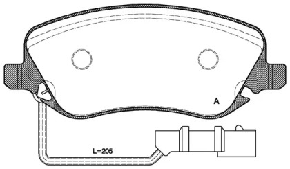 Комплект тормозных колодок OPEN PARTS BPA0879.02