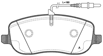 Комплект тормозных колодок OPEN PARTS BPA0879.12