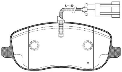 Комплект тормозных колодок OPEN PARTS BPA0879.31