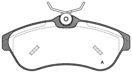 Комплект тормозных колодок OPEN PARTS BPA0880.00