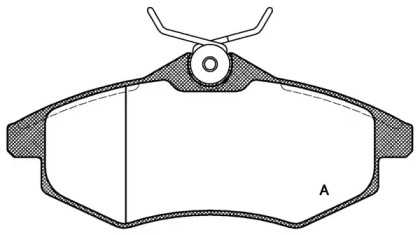 Комплект тормозных колодок OPEN PARTS BPA0881.00