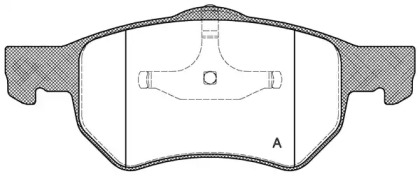 Комплект тормозных колодок OPEN PARTS BPA0882.00