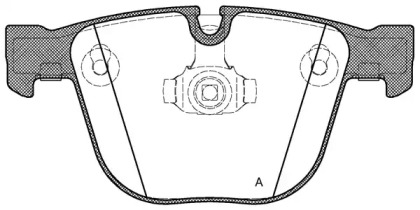 Комплект тормозных колодок OPEN PARTS BPA0892.00