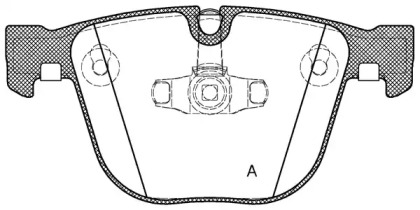 Комплект тормозных колодок OPEN PARTS BPA0892.20