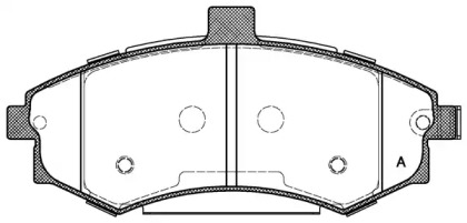 Комплект тормозных колодок OPEN PARTS BPA0893.02