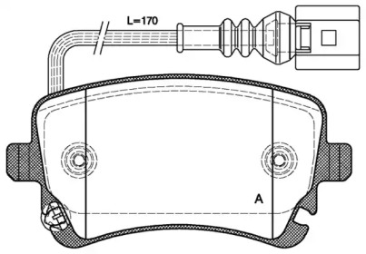 Комплект тормозных колодок OPEN PARTS BPA0897.11