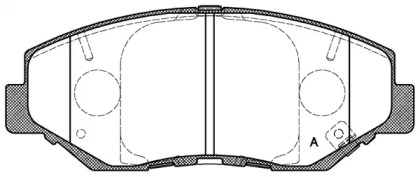 Комплект тормозных колодок OPEN PARTS BPA0899.00