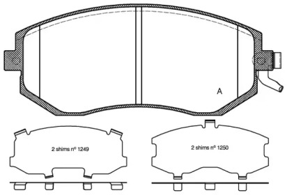 Комплект тормозных колодок OPEN PARTS BPA0951.04