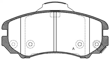 Комплект тормозных колодок OPEN PARTS BPA0953.02