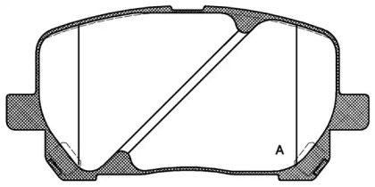 Комплект тормозных колодок OPEN PARTS BPA0954.00