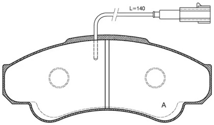 Комплект тормозных колодок OPEN PARTS BPA0959.01