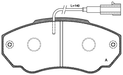 Комплект тормозных колодок OPEN PARTS BPA0960.01