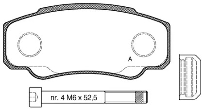 Комплект тормозных колодок OPEN PARTS BPA0961.00