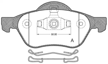 Комплект тормозных колодок OPEN PARTS BPA0962.10