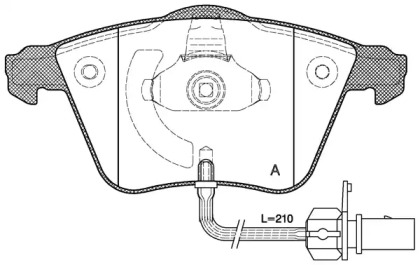 Комплект тормозных колодок OPEN PARTS BPA0964.02