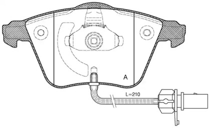 Комплект тормозных колодок OPEN PARTS BPA0964.12