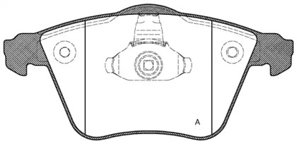 Комплект тормозных колодок OPEN PARTS BPA0964.20