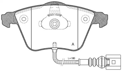 Комплект тормозных колодок OPEN PARTS BPA0964.32