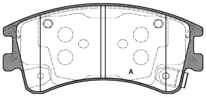 Комплект тормозных колодок OPEN PARTS BPA0970.02