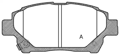 Комплект тормозных колодок OPEN PARTS BPA0971.12