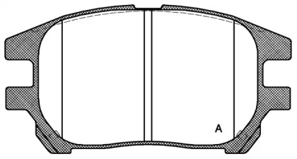 Комплект тормозных колодок OPEN PARTS BPA0972.00