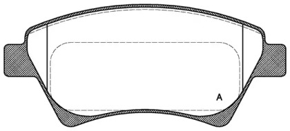 Комплект тормозных колодок OPEN PARTS BPA0976.00