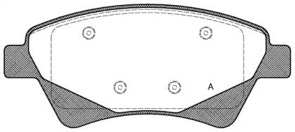 Комплект тормозных колодок OPEN PARTS BPA0976.20