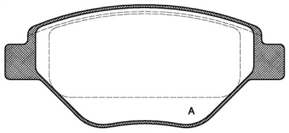 Комплект тормозных колодок OPEN PARTS BPA0977.00