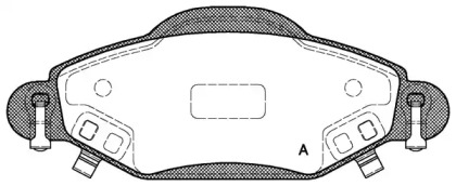 Комплект тормозных колодок OPEN PARTS BPA0978.02