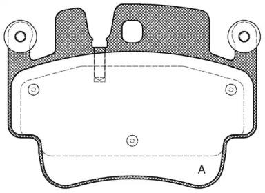 Комплект тормозных колодок OPEN PARTS BPA0982.00