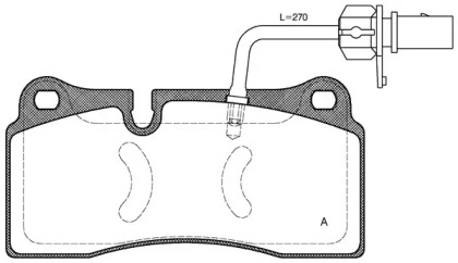 Комплект тормозных колодок OPEN PARTS BPA0983.11