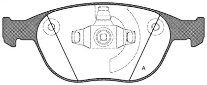 Комплект тормозных колодок OPEN PARTS BPA0984.00