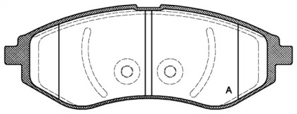 Комплект тормозных колодок OPEN PARTS BPA0986.00